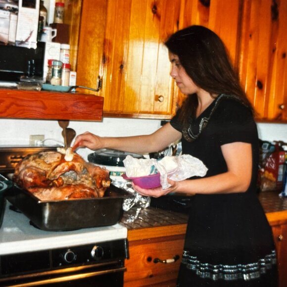 Thunderbird Fashions Black Dress with Metallic Trim - Classic Chic - Picture 4 of 6